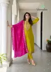 Palak Vol 2 By Vaniska Silk Wholesale Kurti With Bottom Dupatta In India